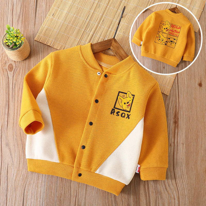 Children's jacket boys and girls spring and autumn cardigan 2022 new small and medium children's clothes baby casual tops handsome