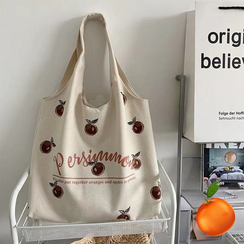  New Canvas Bag for Female Students Versatile Shoulder Bag School Bag Literary Simple Retro Large Capacity Canvas Bag