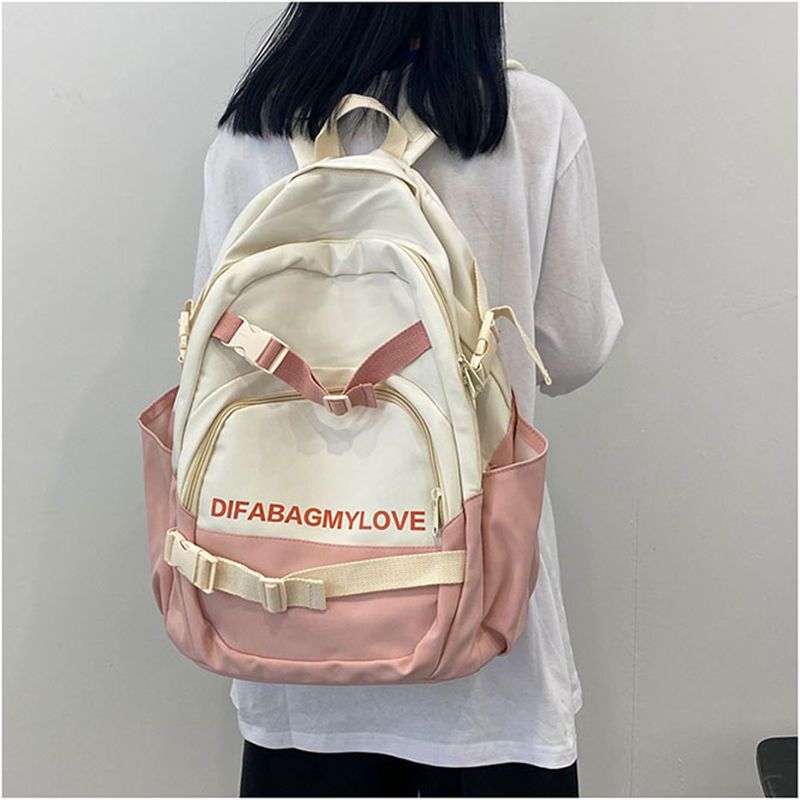 Mori Korean version of large-capacity schoolbag female summer ins junior high school students college students Harajuku style high school female backpack