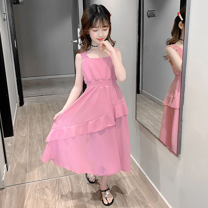 女童连衣裙夏装儿童公主裙子洋气网红2023新款韩版大童装女孩夏季
