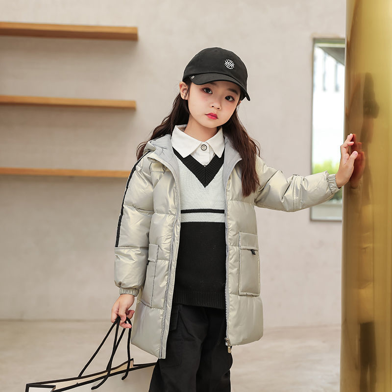 57760-新款儿童羽绒服中长款男女童白鸭绒外套加厚保暖亮面免洗连帽童装-详情图