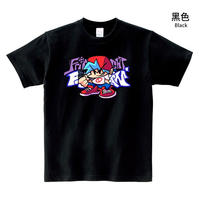 周五夜放克衣服短袖t恤儿童成人黑色星期五之夜fridaynightfunkin