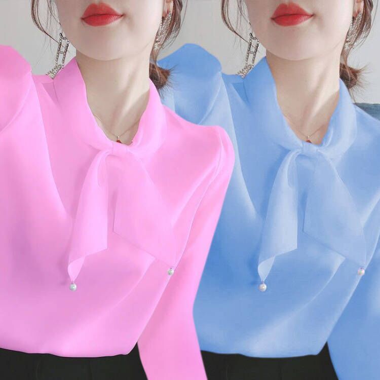 長袖襯衫女裝2022年春秋新款寬鬆百搭打底衫遮肚子上衣媽媽裝秋裝