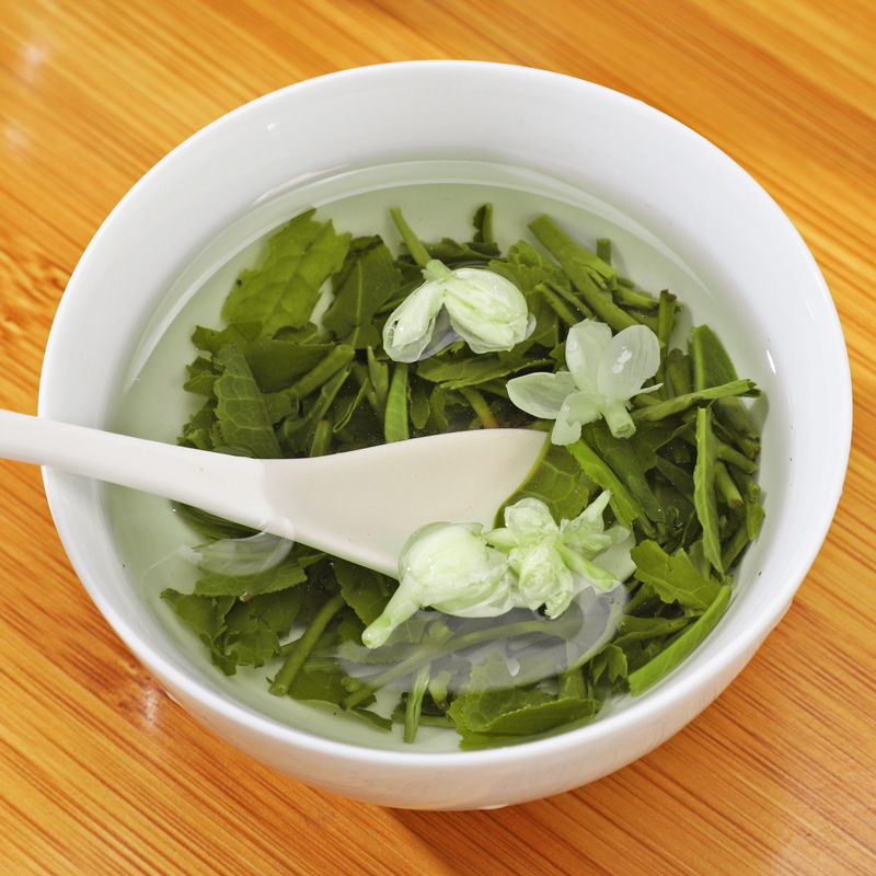 75827-(送茶水杯)2021新茶茉莉花茶浓香小白豪春茶绿茶茶叶散装罐装-详情图