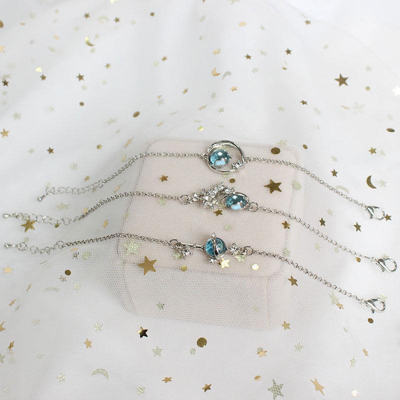 Girlfriend bracelet three-person dream starry sky bracelet Korean version of ins girl bracelet for girlfriend gift