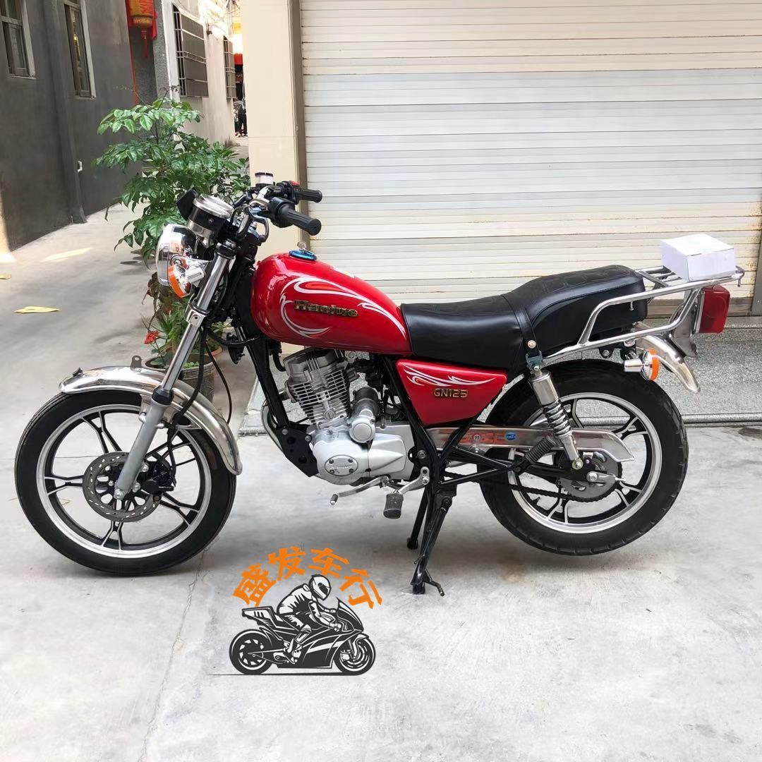 豪爵太子125cc摩托车燃油助力款化油器耗油低男士跨骑式机车整车【4月