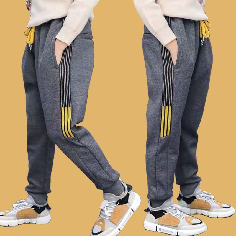 Boys' sports pants  autumn and winter big children's children's trousers men's pants loose new boys casual pants foreign style