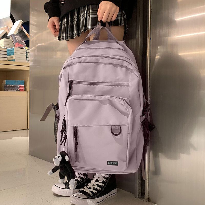 中学生书包女韩版大容量初高中大学生双肩包原宿森系港风旅行背包