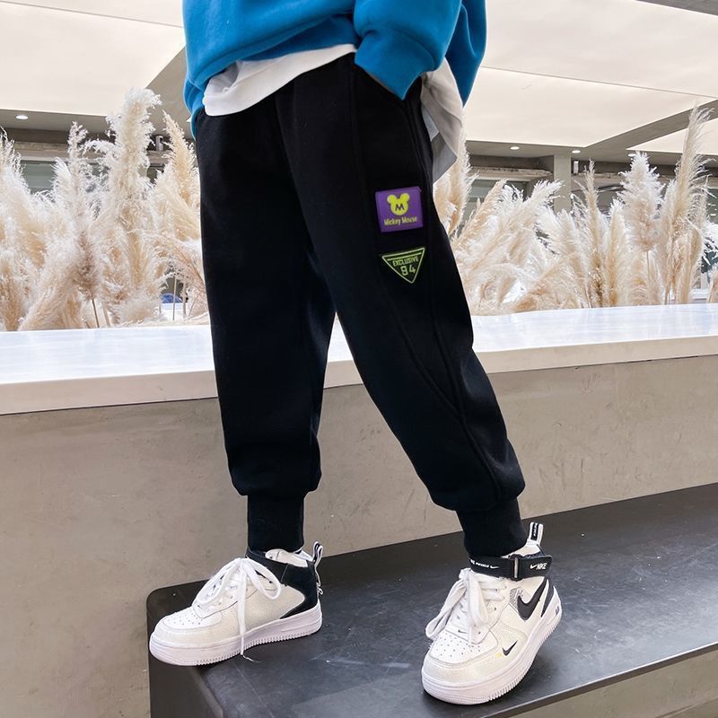 Children's wear boys' pants spring sports pants children's pants thickened  new boys' fashion spring and autumn middle-aged and older children