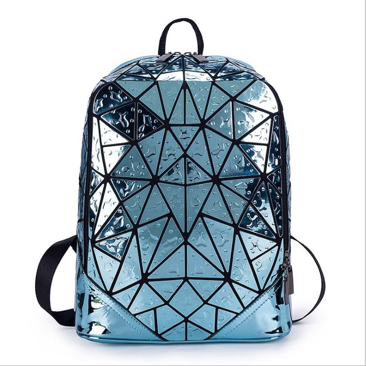 Cool Luminous Personality Fashion Laser Color-Changing Shoulder Student White-Collar Travel Backpack