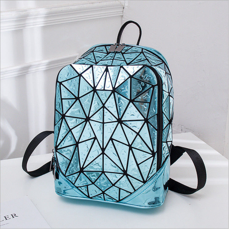 Cool Luminous Personality Fashion Laser Color-Changing Shoulder Student White-Collar Travel Backpack