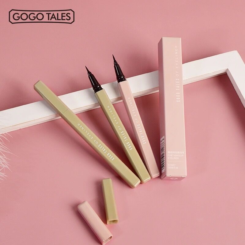 GOGO TALES戈戈舞彩色眼線筆新手初學者棕白色持久不易暈染防水