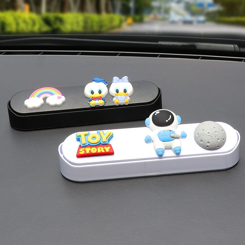 Car temporary parking number plate vehicle mounted Aerospace astronauts car mobile phone plate decorations