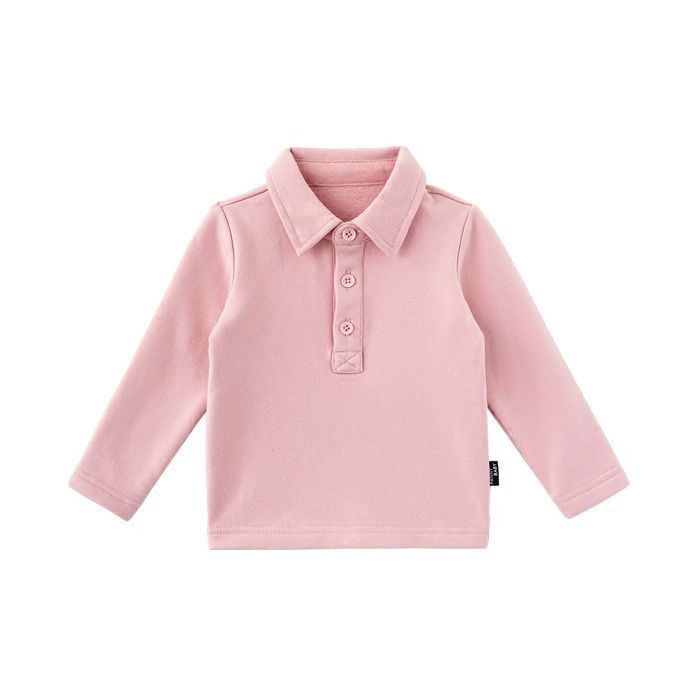 Boys, babies, lapel tops, long-sleeved t-shirts, bottoming shirts, baby polo shirts, spring and autumn clothes
