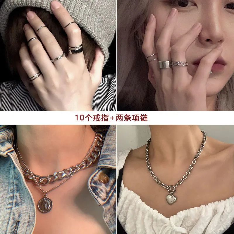 Indifferent and cool ring women do not fade hip-hop punk tail ring disco nightclub play cool joint ring women trendy men and women