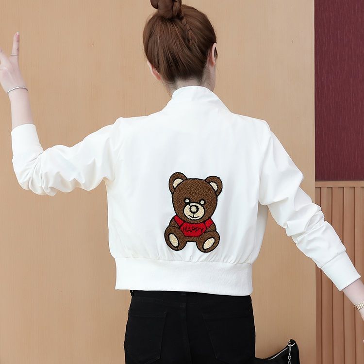 Early spring  new thin jacket for women spring and autumn short top cardigan baseball uniform ins trend