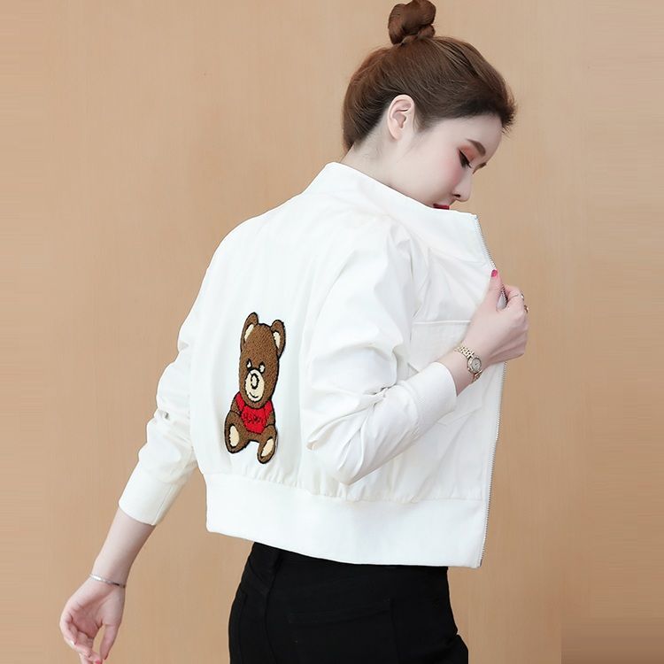 Early spring  new thin jacket for women spring and autumn short top cardigan baseball uniform ins trend