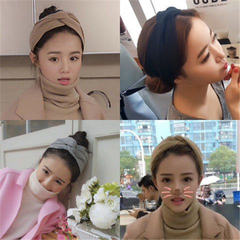 Japanese hair band female face wash Korean student cute headgear going out versatile head hoop mask makeup hair band
