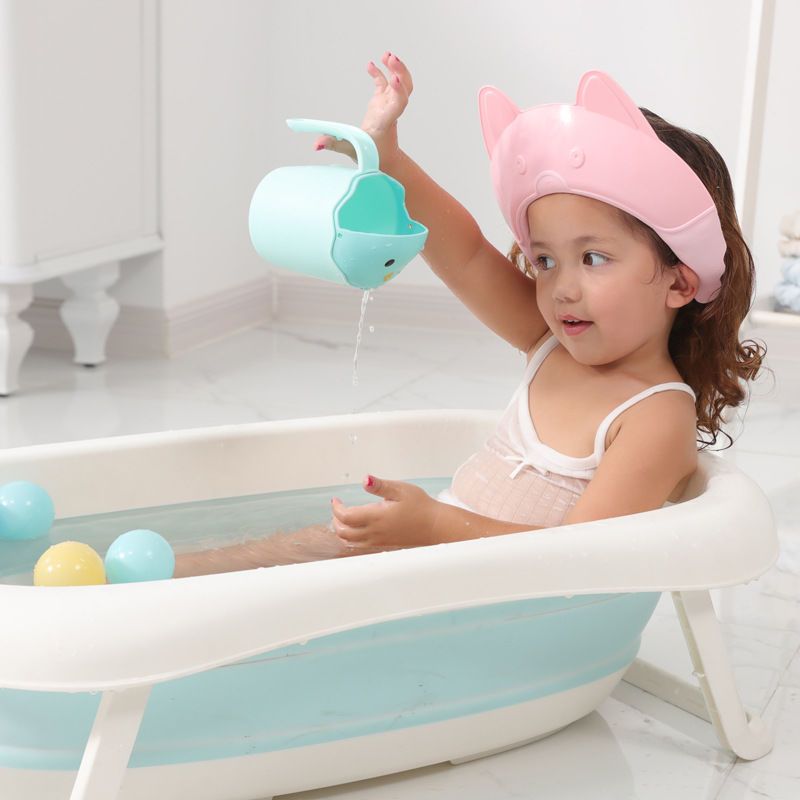 儿童洗头帽挡水小孩防水洗发帽护眼护耳硅胶洗头帽宝宝洗头神器