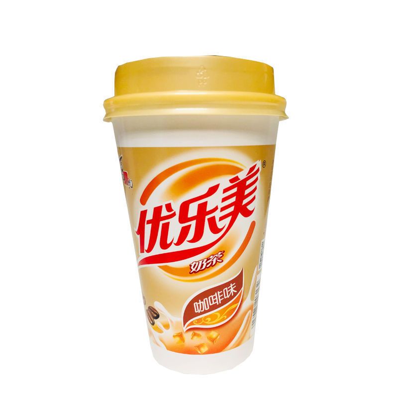 优乐美奶茶80克杯装奶茶冲泡速溶椰果冲饮原味咖啡味多口味整箱