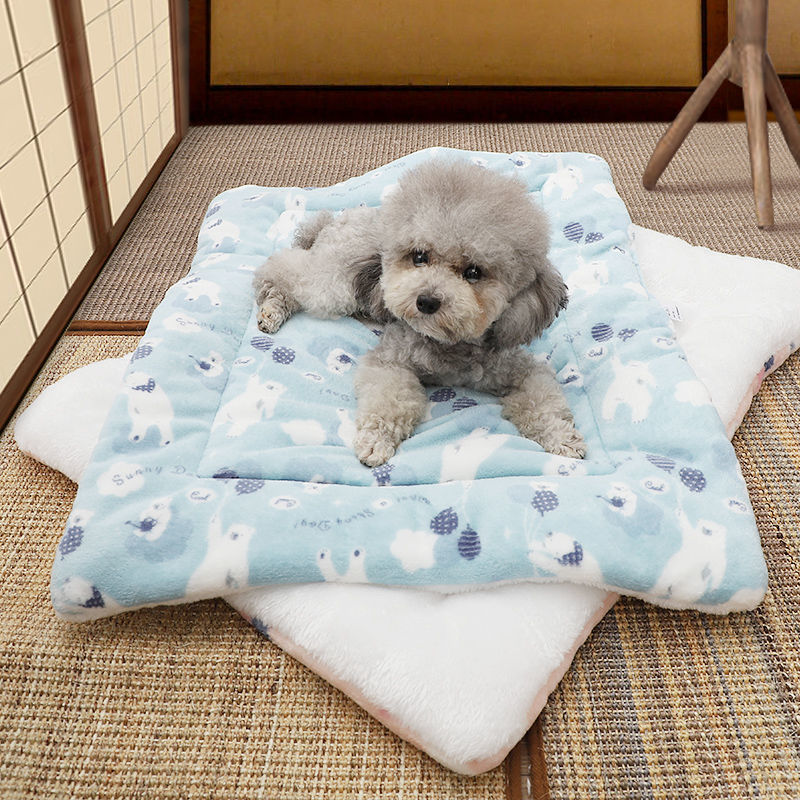 狗狗垫子四季通用睡垫猫垫睡觉家用宠物毛毯秋冬加厚保暖猫咪棉垫