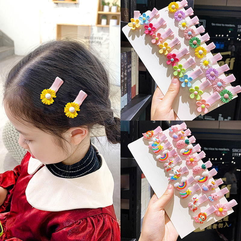 Children's hairpin female princess cute baby hair accessories super cost-effective little girl hairpin broken hair headdress
