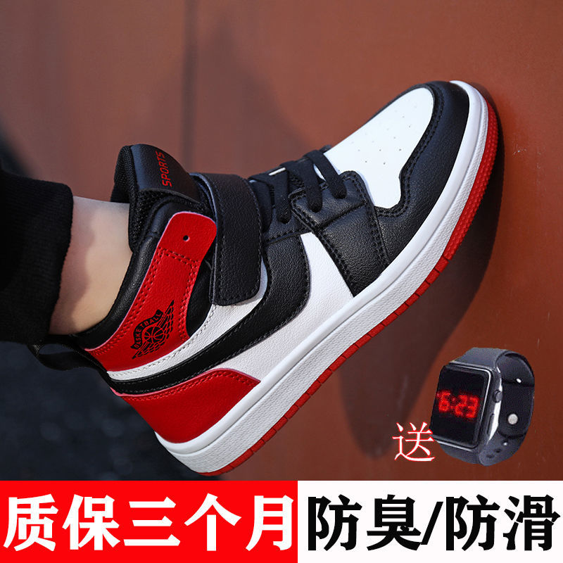 75876-ABC男童鞋AJ儿童运动鞋2021秋季新款中大童篮球鞋女童高帮板鞋潮-详情图