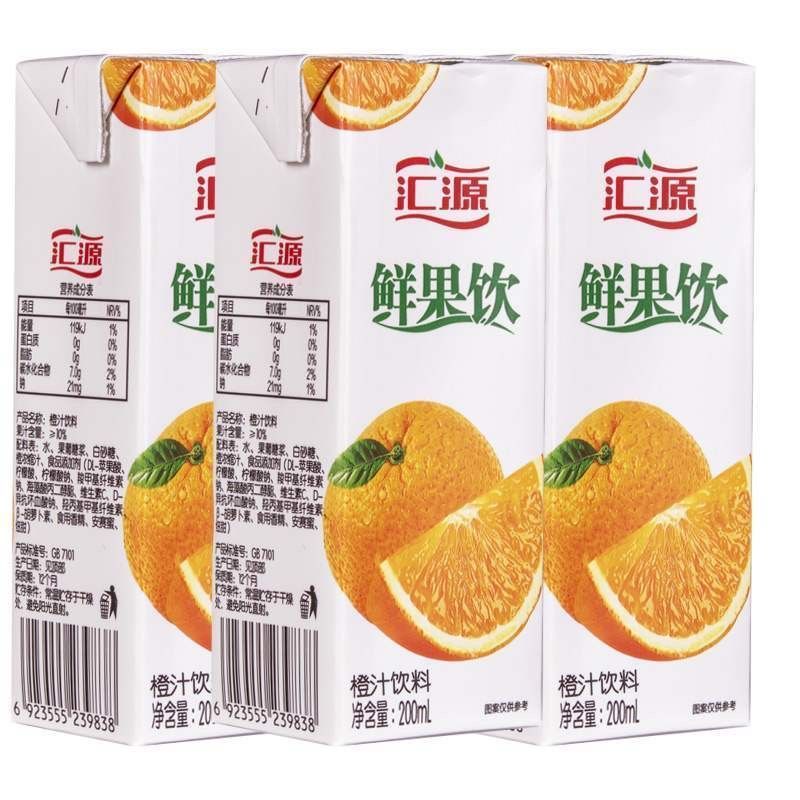 汇源鲜果饮汇源果汁 200ml*12盒