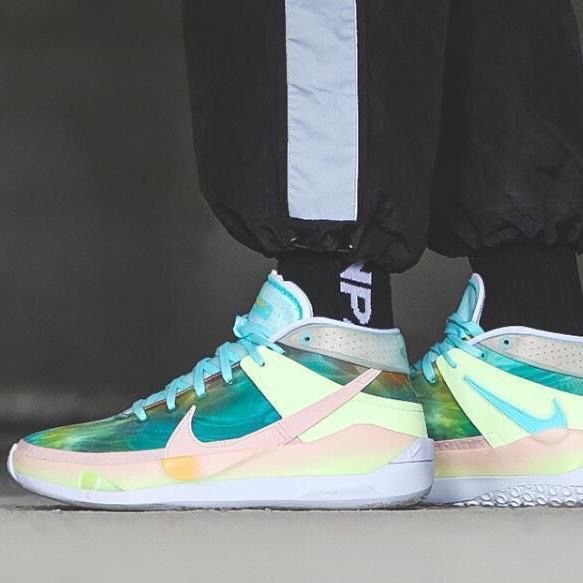 杜兰特13代篮球鞋乳腺癌首发黑白主场篮球之星kd13实战双气垫战靴-图9