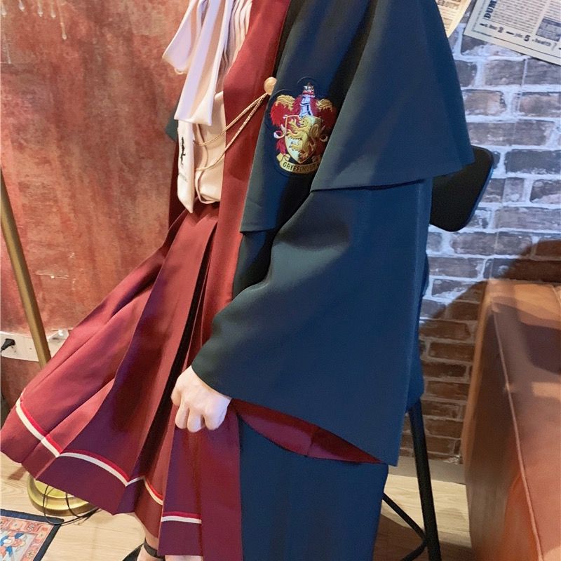 哈利魔法袍波特魔法学院斯莱特林格兰芬多披风斗篷cosplay巫师袍 11月21日发完 虎窝拼