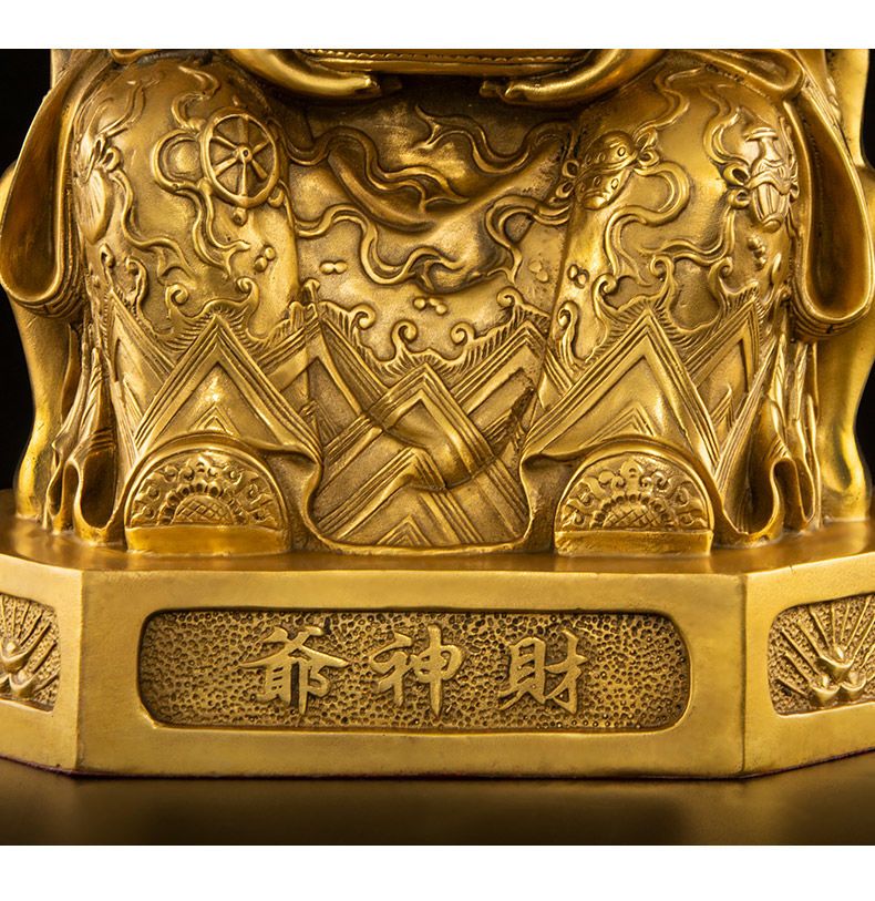 Laughing Buddha with Children Deity Statue detail 9