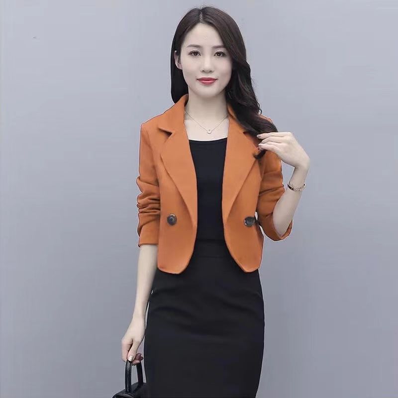 Short suit 2023 autumn and winter new coat women's stylish Korean version versatile small slim woolen top trendy