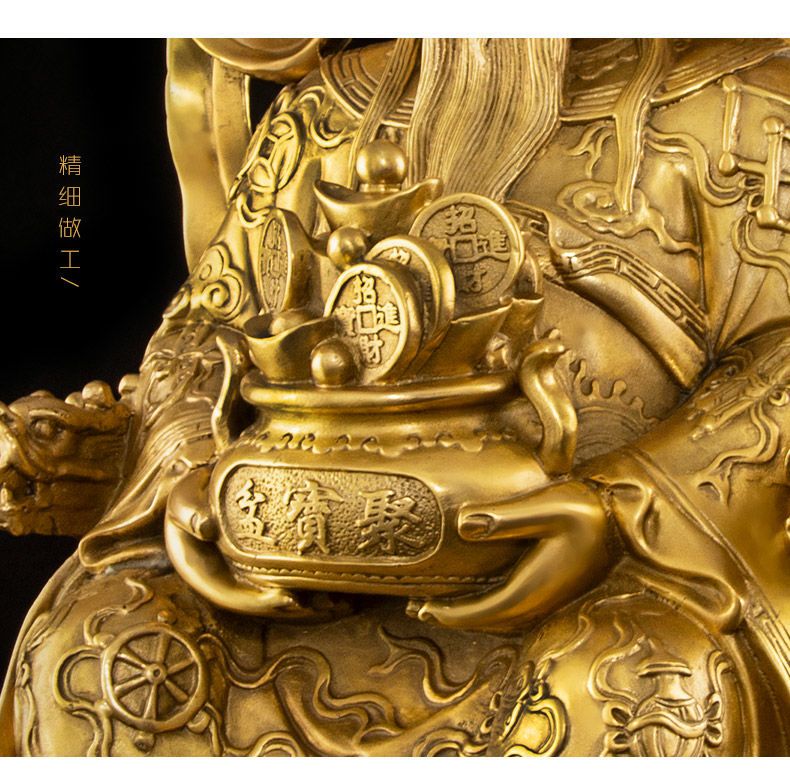 Laughing Buddha with Children Deity Statue detail 8