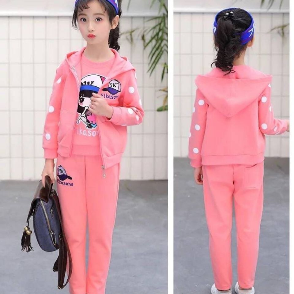 Children's clothes girls' spring clothes 9-year-old girls' suits 2022 new style foreign style girls' clothes 8 casual sweaters