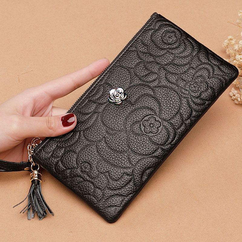 Hochwertige Handtasche aus Rindsleder, neues Modell 2025, lange Geldbörse für Damen, Clutch aus echtem Kamelienleder für Damen, trendig_voghion.com