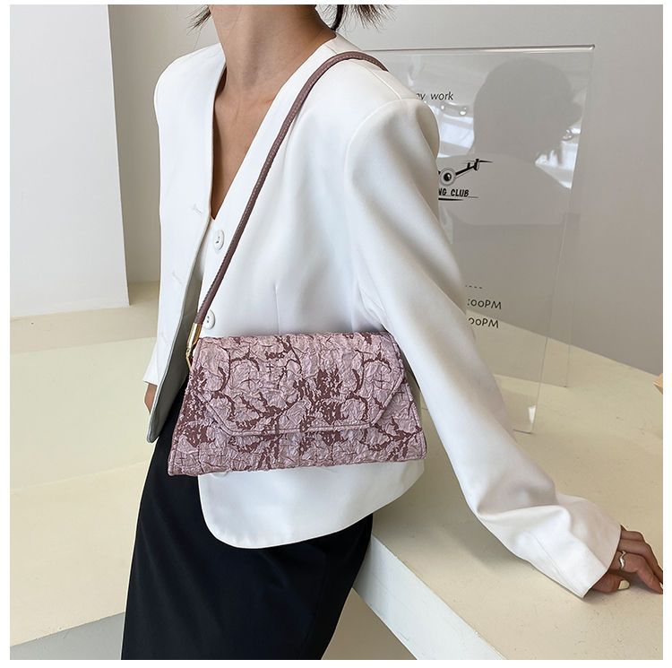 Damen Schultertasche Mit Plissee Design Für Einen Eleganten Look_voghion.com