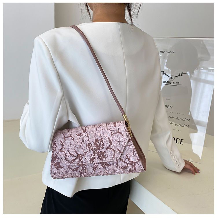 Damen Schultertasche Mit Plissee Design Für Einen Eleganten Look_voghion.com