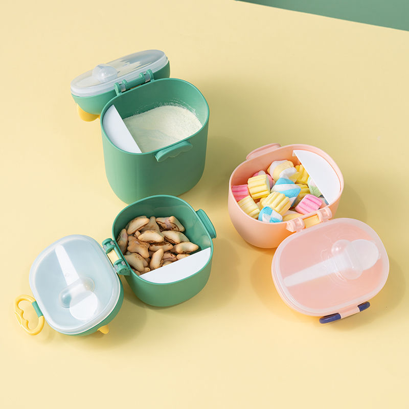 婴儿奶粉盒便携式外出米粉储存罐分装分格盒子出门迷你密封防潮罐