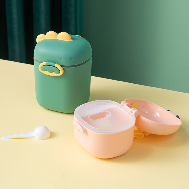 婴儿奶粉盒便携式外出密封防潮分装盒储存罐辅食米粉盒装奶粉分格