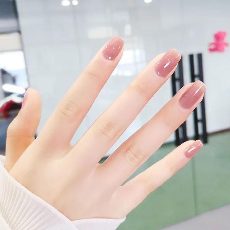 網紅冰透指甲油免烤快干防水持久不可撕水蜜桃車厘子顯白美甲油