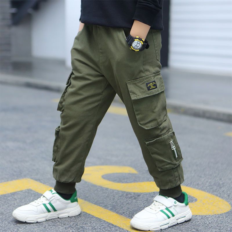 童裝男童休閒長褲兒童春秋工裝褲秋裝新款中大童韓版