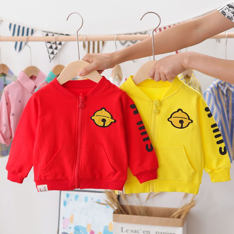 Boys sun protection clothing pure cotton girls spring and autumn thin coat summer children's clothing short-sleeved suit baby cardigan baby clothes