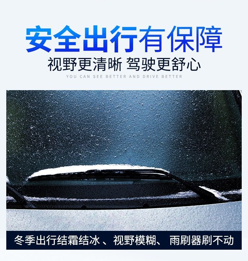 汽车玻璃水镀膜四季通用型去污去油膜冬季防冻型浓缩液车用雨刮液