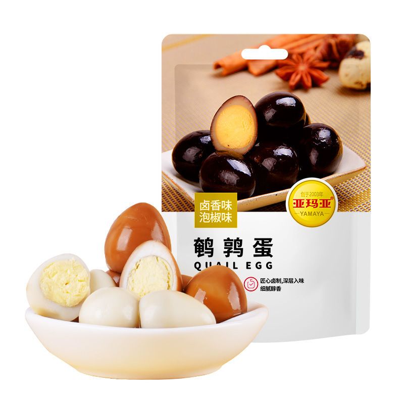 88898-亚玛亚卤味鹌鹑蛋零食去皮五香新鲜卤蛋熟食即食特价批发四川-详情图