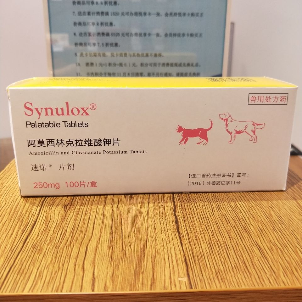 硕腾 速诺片250mg 阿莫西林克拉维酸钾