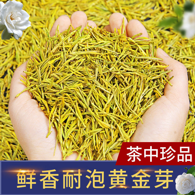 2021新茶黄金芽茶叶绿茶高档嫩芽明前正宗浓香黄金茶叶散装礼盒