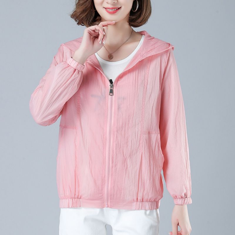 Little Daisy sun protection clothing for women, anti-UV long-sleeved 2023 summer middle-aged mother thin coat, foreign style sun protection clothing for women