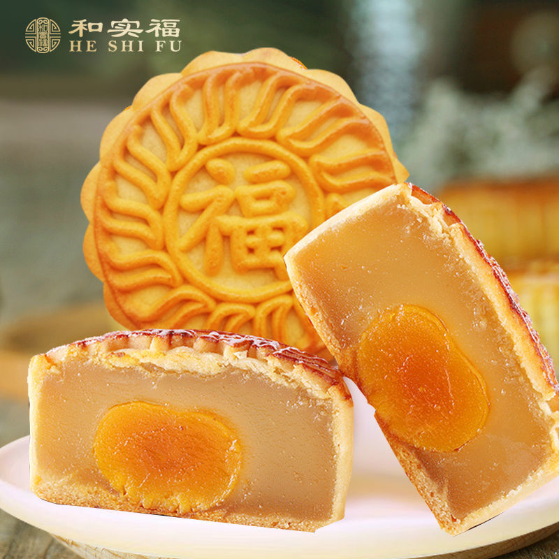 75911-传臻坊月饼礼盒600g广式蛋黄白莲蓉豆沙多口味中秋节送礼批发团购-详情图