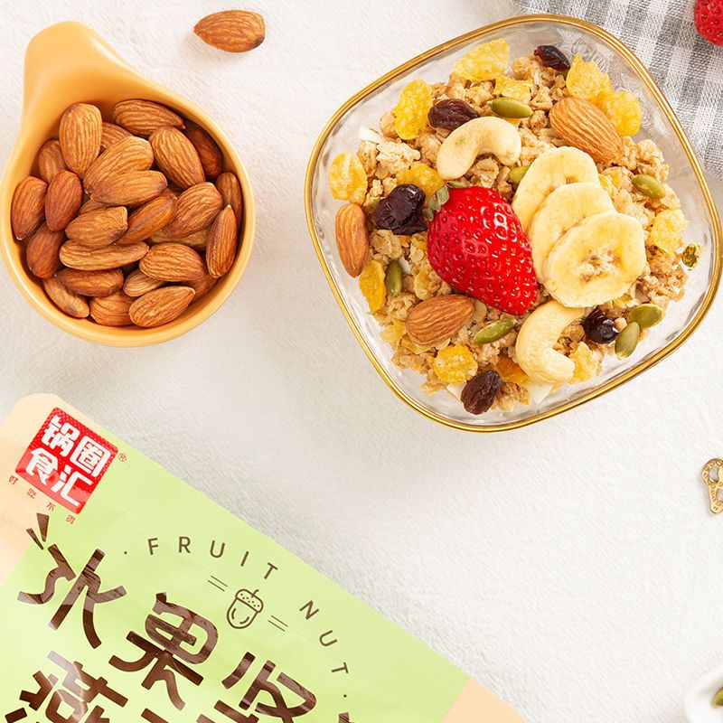 106026-锅圈食汇燕麦麦片早餐干吃冲饮水果坚果酸奶果粒-详情图