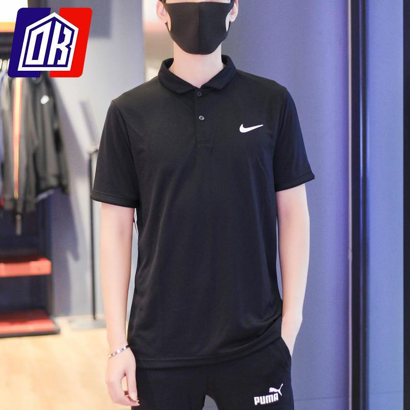 nike耐克男装短袖2021秋季新款运动服polo衫跑步t恤939138-010